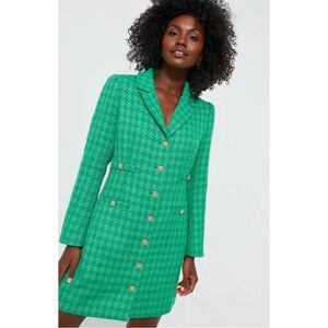 Tuckernuck POMANDER PLACE Emerald Tweed Stacie Lined Dress Size XXXL New